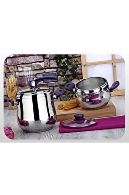 Ikili Düdüklü Tencere Seti 7L 3.5L Tarçın ürün fotoğrafı