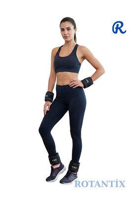 El Ve Ayak Bilek Ağırlığı 2x1 Kg Kum Torbası Korsesi Ağırlık Kas Güçlendirmek Pilates 1kg Siyah Set ürün fotoğrafı