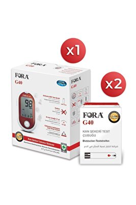 G40 Diabet Şeker Ölçüm Cihazı Ve Strip 50'li X 2 Kutu Gdh Fad Teknolojisi ürün fotoğrafı