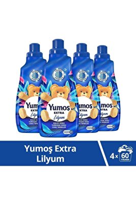 Extra Konsantre Çamaşır Yumuşatıcısı Lilyum 1440 ml 60 Yıkama 4 Adet ürün fotoğrafı