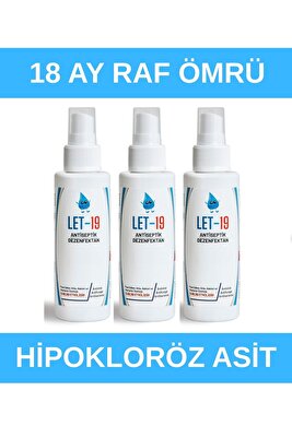 3 Adet Sprey 100ml Hipokloröz El &amp; Yüz &amp; Cilt ı (ALKOLSÜZ) ürün fotoğrafı