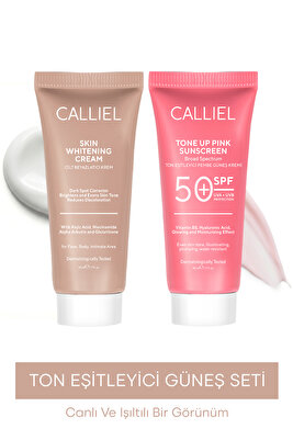 Aydınlatıcı, Cilt Beyazlatıcı Ve Ton Eşitleyici Güneş Bakım Seti ürün fotoğrafı