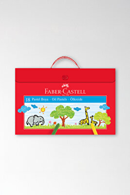 Çantalı Pastel Boya, 18 Renk, Yumuşak ve Canlı Renkler, Etkili Uygulama, Taşınabilir Plastik Çanta ürün fotoğrafı