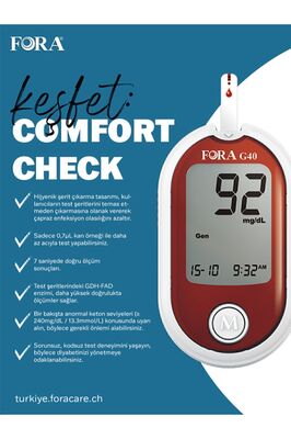 G40 Şeker Ölçüm Cihazı Ve Strip 50'li X 1 Kutu (GDF-FAD TEKNOLOJİSİ) ürün fotoğrafı