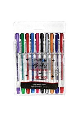 Tükenmez Kalem My-King Jel Simli 10 Renk ürün fotoğrafı