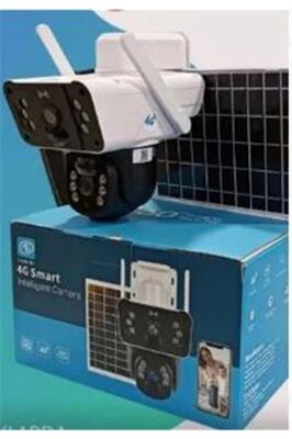 OKam 3915 4G 6MP Dual Lens Güneş Panelli PTZ Solar Sirenli Kamera ürün fotoğrafı