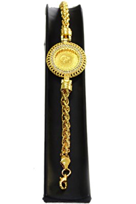 22 Ayar Çeyrek Altınlı Bileklik CEY2206 ürün fotoğrafı