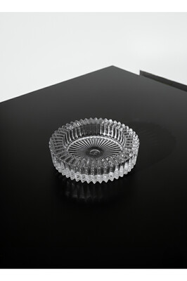 Kristal Lüks Cam Küllük Cam Sorelis Kül Tablası Puro Kül Tablası Şeffaf ürün fotoğrafı