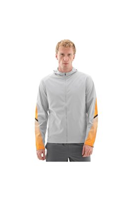 A6005900-011 Ua Velociti Storm Hooded Jkt Erkek Yağmurluk-R&amp;amp;uuml;zgarlık Gri ürün fotoğrafı