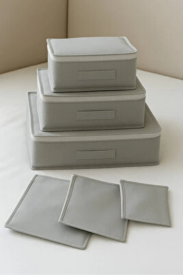 Bebek 6'lı Desenli Fileli Bavul Valiz Içi Düzenleyici Hurç Organizer ürün fotoğrafı