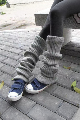 Düz Gri Kışlık Kalın Bol Tozluk ürün fotoğrafı