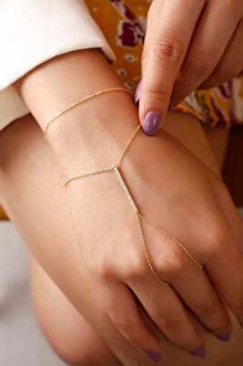 Altın Kaplama Çubuk Model 925 Ayar Gümüş Şahmeran ürün fotoğrafı