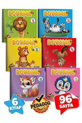 Çocuk 6'lü Aktiviteli Boyama Seti | Pedagog Onaylı | Meb Uyumlu 2024 | Eğitici Ve Eğlenceli ürün fotoğrafı