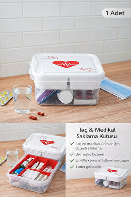 Ecza Kutusu Ilaç Saklama Depolama Sağlık Kutusu ( H-16 ) ürün fotoğrafı