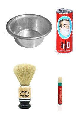 Kalem Kantaşı Hediyeli Tıraş Seti Sabun Köpürtme Tası Traş Fırçası ürün fotoğrafı