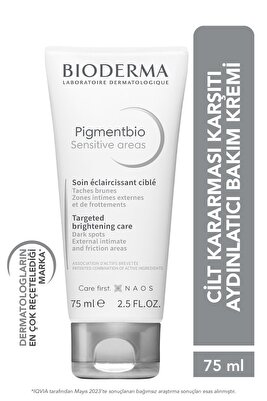 Pigmentbio Sensitive Areas Genital Bölge, Eklem Bölgeleri Kararma Karşıtı Aydınlatıcı Krem 75 ml ürün fotoğrafı