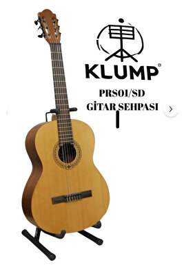 Prs-01 Sap Dayamalı Profesyonel Gitar Sehpası - Gitar Standı Siyah Renk ürün fotoğrafı