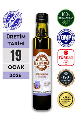 %100 Saf, Doğal Keten Tohumu Yağı 250 ml Soğuk Sıkım (HEDİYE ÜRÜN FIRSATI) ürün fotoğrafı