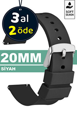 20mm Fossil-welder-wesse-casio-armani-omega-seiko-tissot Saat Uyumlu Silikon Saat Kordon Kayış ürün fotoğrafı