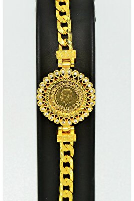 22 Ayar Çeyrek Altınlı Bileklik CEY2203 ürün fotoğrafı