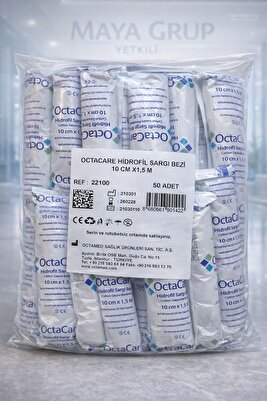 OCTACARE HİDROFİL SARGI BEZİ 10 CM X 1,5 M 50'li PAKET ürün fotoğrafı