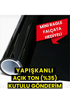 Siyah Çizilmez Açık Ton Cam Filmi 75 Cm-3 Metre Ev - Ofis - Araçlara Uygun ürün fotoğrafı