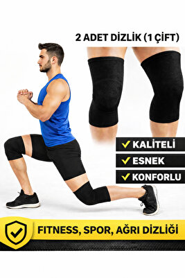 2'li Fitness Spor Dizlik, Ortopedik Antrenman Dizliği , Knee Sleeve Unisex Koşu Dizliği Spor Dizliği ürün fotoğrafı