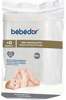 Bebek Temizleme Pamuğu 60 Adet Tekli Pk ürün fotoğrafı