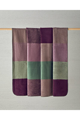 Block Pamuklu Çift Kişilik Battaniye 200x220 cm Bej ürün fotoğrafı