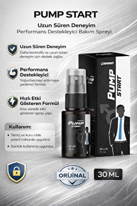Pump Start Care for Man Premium Uzun Deneyim Erkek Sprey 30ml - Etkili Formül - Long Time ürün fotoğrafı