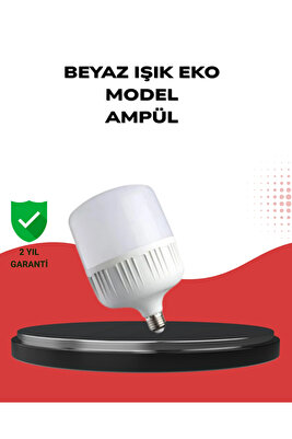 Enerji Tasarruflu Şarjlı LED Ampul 30W Beyaz Işık ürün fotoğrafı