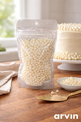 Beyaz Festival Boncuk Şeker 50Gr Yumuşak Yenilebilir ürün fotoğrafı