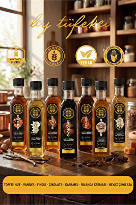 Kahve Şurubu 7’li Set | Yoğun Formül, Yüksek Aroma (7x60 ml) + 1 Adet Hediye ürün fotoğrafı