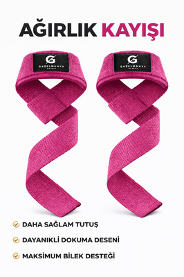 Pembe Ağırlık Kayışı Kadın Ağırlık Kayışı Wrist Strap Fitness Crossfit Halter Kayışı ürün fotoğrafı