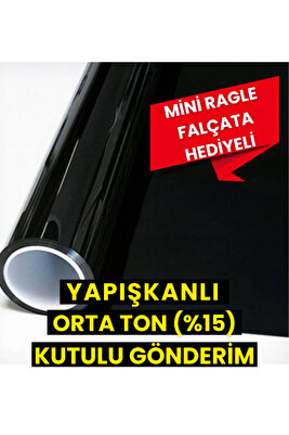 Cam Filmi Siyah Orta Ton 75 Cm X 6 Metre Ev - Ofis - Araç Uyumlu ürün fotoğrafı