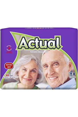 Yetişkin Hasta Bezi Bel Bantlı L - Large - Büyük 30 Adet ürün fotoğrafı