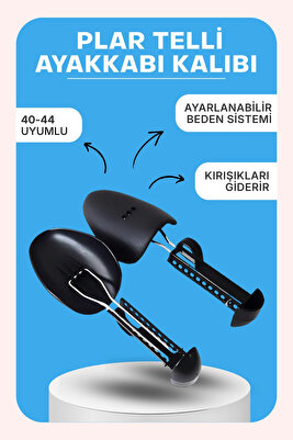 Telli Ayarlanabilir Plar Ayakkabı Kalıbı 1 Çift 40-44 Uyumlu Erkek Beden ürün fotoğrafı