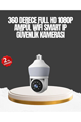 Gece Görüşlü Mobil Uygulamalı Akıllı Ampül Kamera ürün fotoğrafı