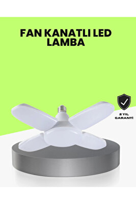 Katlanabilir 4 Kollu LED Ampül 60 Watt 6000 Lumen Beyaz Işık ürün fotoğrafı