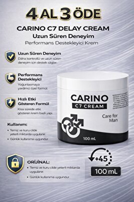 C7 Care For Man Erkek Kremi Uzun Deneyim 100 ml - Etkili Formül - Long Time ürün fotoğrafı