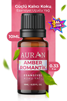 Amber Romantik Esansiyel Uçucu Koku Yağı Difüzör Esansı Buhurdanlık Yağı Aromaterapi Yağı 10ml ürün fotoğrafı