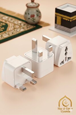 3 Pinli Hac Ümre Ingiltere Hong Kong Kıbrıs Seyahat Fişi Adaptörü Tip G Plug Adapter Üniversal ürün fotoğrafı