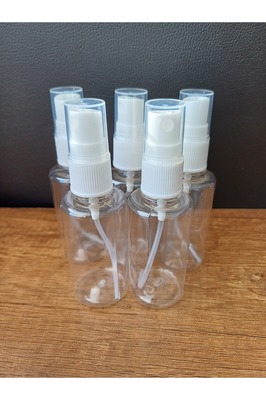 Sprey Başlı Plastik Boş Pet Şişe 50 ml 5 Adet ürün fotoğrafı