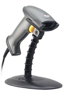 Xl-6200a Kablolu Usb 1d Lazer Barkod Okuyucu + Ayak ürün fotoğrafı
