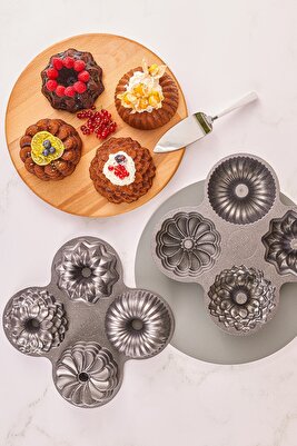 Griss Four In One 4'lü Gri Kek Kalıbı ürün fotoğrafı