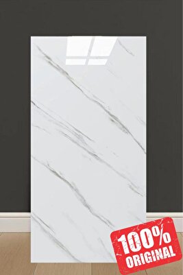 CF-1003 Shiny 30x60cm Mermer Desenli Yapışkanlı Seramik Desen Banyo WC Kaplama Duvar Paneli Kağıdı ürün fotoğrafı
