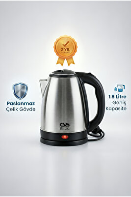 Dn 2318 Burgaz 1.7 Lt Paslanmaz Çelik Su Isıtıcı Kettle ürün fotoğrafı