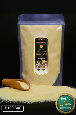 Toz Jelatin 250 Gr %100 Saf Sığır Jelatini 240 Bloom Helal Sertifikalı ürün fotoğrafı