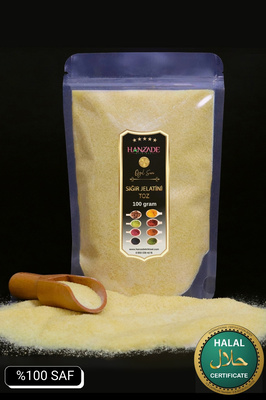 Toz Jelatin 100 Gr %100 Saf Sığır Jelatini 240 Bloom Helal Sertifikalı ürün fotoğrafı
