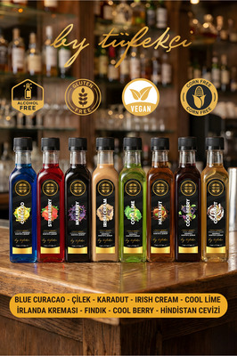 8’li Avantajlı Özel Deneme Seti | Gerçek Şeker Pancarı Kahve ve Kokteyl Şurubu (8x60 ml) ürün fotoğrafı